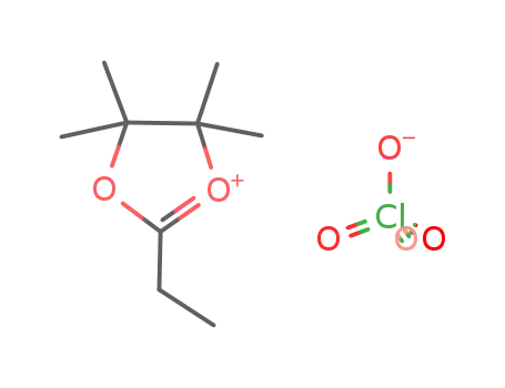 2-ethyl-4,4,5,5-tetramethyl-1,3-dioxolan-2-ylium perchlorate