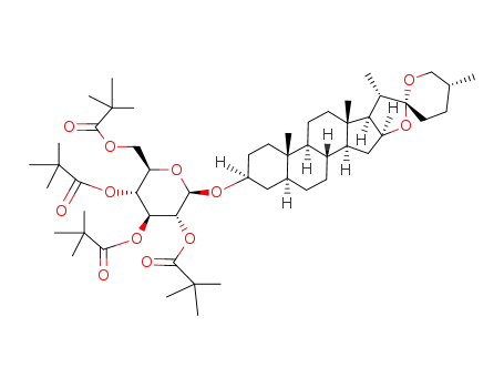 <(25R)-5α-Spirostan-3β-yl>-2,3,4,6-tetra-O-pivaloyl-β-D-glucopyranosid