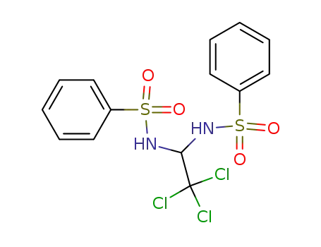 Molecular Structure of 85095-84-7 (Benzenesulfonamide, N,N-(2,2,2-trichloroethylidene)bis-)