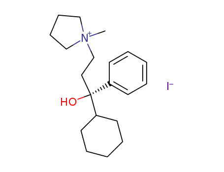 (+)-1-(3-CYCLOHEXYL-3-HYDROXY-3-PHENYLPROPYL)-1-METHYLPYRROLIDINIUM IO DIDECAS