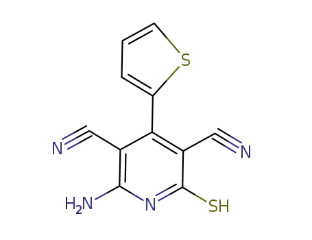 2-amino-6-sulfanyl-4-(thiophen-2-yl)pyridine-3,5-dicarbonitrile