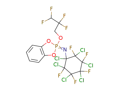 (1,2,3,4,5,6-Hexachloro-2,3,4,5,6-pentafluoro-cyclohexyl)-[2-(2,2,3,3-tetrafluoro-propoxy)-2λ5-benzo[1,3,2]dioxaphosphol-2-ylidene]-amine