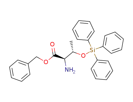 Molecular Structure of 143000-26-4 (D-Threonine, O-(triphenylsilyl)-, phenylmethyl ester)