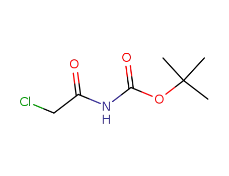 Molecular Structure of 120158-03-4 (Carbamic acid, (chloroacetyl)-, 1,1-dimethylethyl ester (9CI))