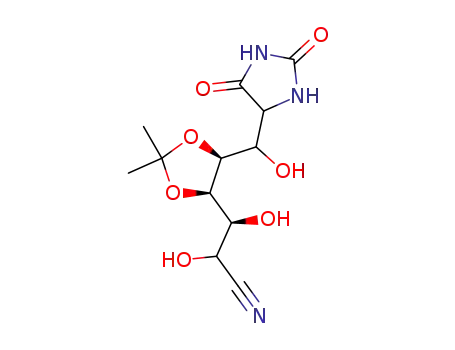 5-(4,5-isopropylidene-L-gluconor-L-mannono-nitrile-6-yl)hydantoin