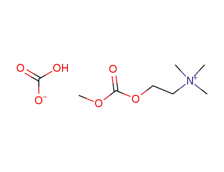 Hydrogen carbonate(2-methoxycarbonyloxy-ethyl)-trimethyl-ammonium;