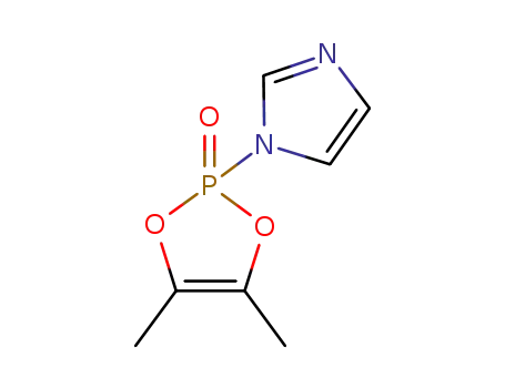 Molecular Structure of 57648-76-7 (N-(1,2-DIMETHYLETHENYLENEDIOXYPHOSPHORYL)IMIDAZOLE)