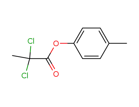 Molecular Structure of 75265-14-4 (Propanoic acid, 2,2-dichloro-, 4-methoxyphenyl ester)