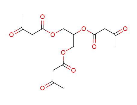 Molecular Structure of 6079-98-7 (Tri(acetoacetic acid)1,2,3-propanetriyl ester)