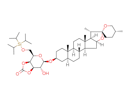 tigogenyl 3',4'-di-O-carbonyl-6'-O-(triisopropylsilyl)-β-D-galactopyranoside