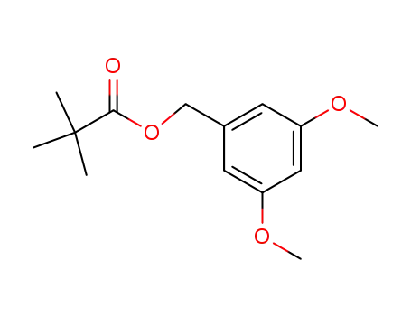 Molecular Structure of 157843-81-7 (Propanoic acid, 2,2-dimethyl-, (3,5-dimethoxyphenyl)methyl ester)