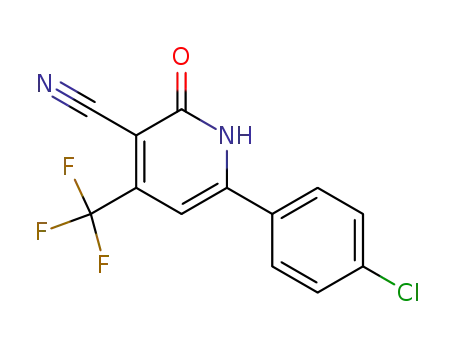 6-(4-chlorophenyl)-3-cyano-4-trifluoromethyl-2(1H)-pyridone