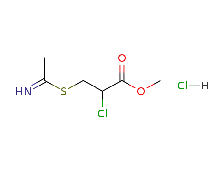 S-<2-Chlor-2-(methoxycarbonyl)ethyl>thioacetamid-hydrochlorid