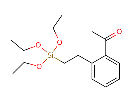 Molecular Structure of 154735-85-0 (Ethanone, 1-[2-[2-(triethoxysilyl)ethyl]phenyl]-)