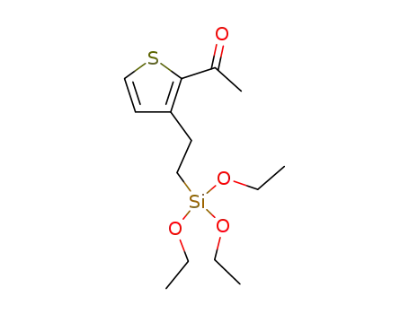 Molecular Structure of 161467-61-4 (Ethanone, 1-[3-[2-(triethoxysilyl)ethyl]-2-thienyl]-)