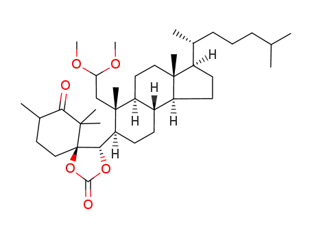 (4S,5S)-4-[(3R,3aR,5aS,6R,7R,9aS,9bS)-6-(2,2-Dimethoxy-ethyl)-3-((R)-1,5-dimethyl-hexyl)-3a,6-dimethyl-dodecahydro-cyclopenta[a]naphthalen-7-yl]-6,6,8-trimethyl-1,3-dioxa-spiro[4.5]decane-2,7-dione