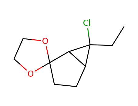 6-Chlor-6-ethylbicyclo<3.1.0>hexan-2-on-ethylenacetal