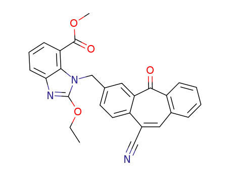 methyl 3-<(11-cyano-5-oxo-5H-dibenzocyclohepten-3-yl)methyl>-2-ethoxy-3H-benzimidazole-4-carboxylate