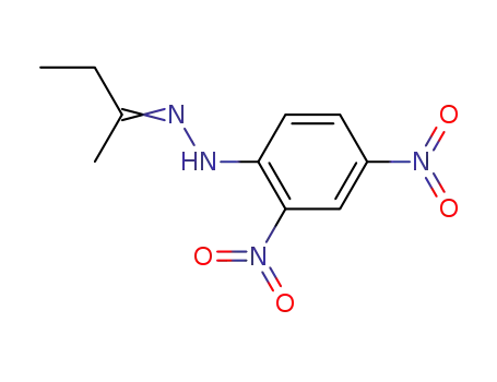 Molecular Structure of 958-60-1 (ETHYL METHYL KETONE 2,4-DINITROPHENYLHYDRAZONE)