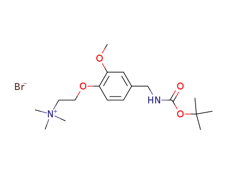 {2-[4-(tert-Butoxycarbonylamino-methyl)-2-methoxy-phenoxy]-ethyl}-trimethyl-ammonium; bromide