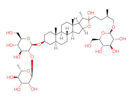 26-O-β-D-glucopyransoyl-(25R)-5β-furostane-3β,22ξ,26-triol 3-O-[α-L-rhamnopyranosyl (1->)]-β-D-glucopyranside
