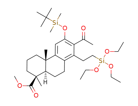 methyl 13-acetyl-14-[2-(triethoxysilyl)ethyl]-12-{[(1,1-dimethylethyl)dimethylsilyl]oxy}podocarpa-8,11,13-trien-19-oate