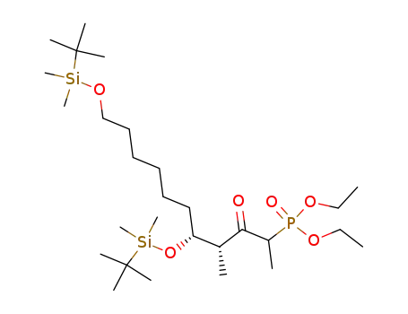 [(3R,4R)-4,10-Bis-(tert-butyl-dimethyl-silanyloxy)-1,3-dimethyl-2-oxo-decyl]-phosphonic acid diethyl ester