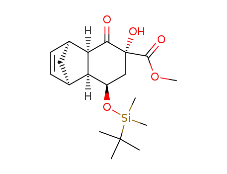 (1R,4S,4aR,6R,8R,8aS)-8-(tert-Butyl-dimethyl-silanyloxy)-6-hydroxy-5-oxo-1,4,4a,5,6,7,8,8a-octahydro-1,4-methano-naphthalene-6-carboxylic acid methyl ester