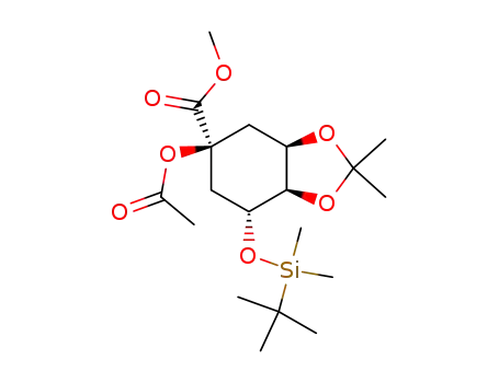 (3aR,5S,7R,7aR)-5-Acetoxy-7-(tert-butyl-dimethyl-silanyloxy)-2,2-dimethyl-hexahydro-benzo[1,3]dioxole-5-carboxylic acid methyl ester