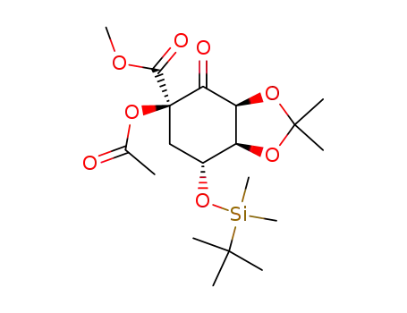 (3aS,5R,7R,7aR)-5-Acetoxy-7-(tert-butyl-dimethyl-silanyloxy)-2,2-dimethyl-4-oxo-hexahydro-benzo[1,3]dioxole-5-carboxylic acid methyl ester
