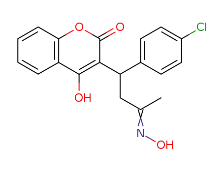 3-{1-(4-Chloro-phenyl)-3-[(E)-hydroxyimino]-butyl}-4-hydroxy-chromen-2-one