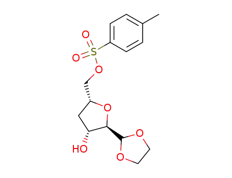 Toluene-4-sulfonic acid (2R,4R,5R)-5-[1,3]dioxolan-2-yl-4-hydroxy-tetrahydro-furan-2-ylmethyl ester