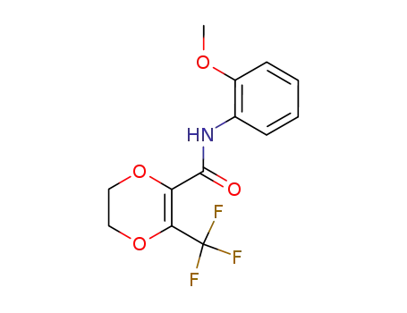 5,6-dihydro-N-(2-methoxy)phenyl-2-trifluoromethyl-1,4-dioxin-3-carboxamide