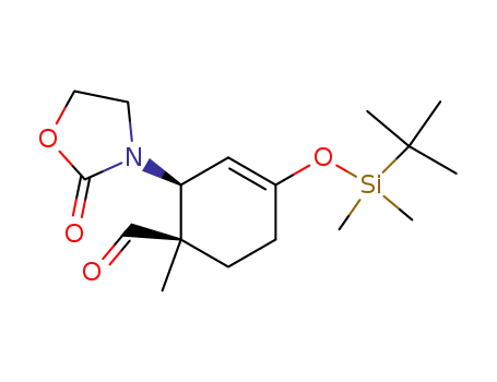 1-(tert-butyldimethylsilyloxy)-4-formyl-4-methyl-3-(2-oxazolidinon-3-yl)cyclohexene