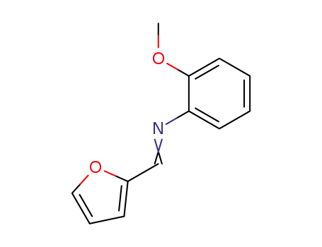 Molecular Structure of 14744-30-0 (Benzenamine, N-(2-furanylmethylene)-2-methoxy-)