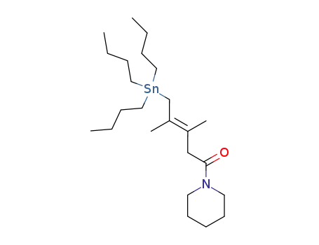(E)-3,4-Dimethyl-1-piperidin-1-yl-5-tributylstannanyl-pent-3-en-1-one