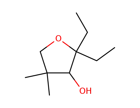 2,2-diethyl-3-hydroxy-4,4-dimethyltetrahydrofuran