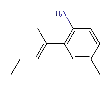 2-[(E)-1-methyl-1-buten-1-yl]-4-methylaniline