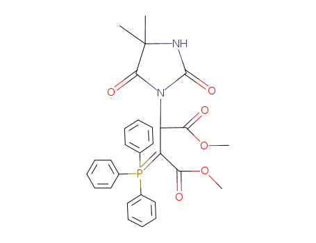 dimethyl 2-(4,4-dimethyl-2,5-dioxo-imidazolidin-1-yl)-3-(triphenylphosphanylidene)-succinate