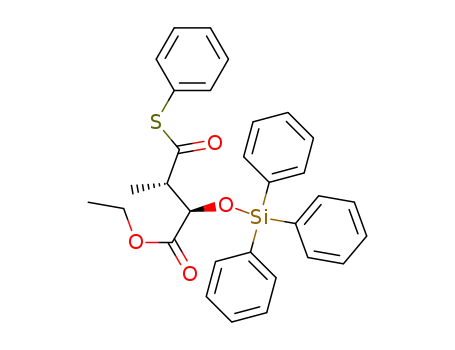 (2R,3S)-3-Phenylsulfanylcarbonyl-2-triphenylsilanyloxy-butyric acid ethyl ester