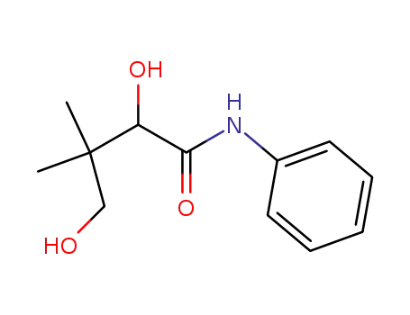 Molecular Structure of 565430-86-6 (Butanamide, 2,4-dihydroxy-3,3-dimethyl-N-phenyl-)