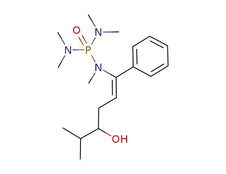 (4-hydroxy-5-methyl-1-phenyl-1-hexen-1-yl)pentamethyl phosphoric triamide