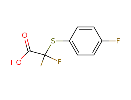 Molecular Structure of 911360-86-6 (Acetic acid, difluoro[(4-fluorophenyl)thio]-)