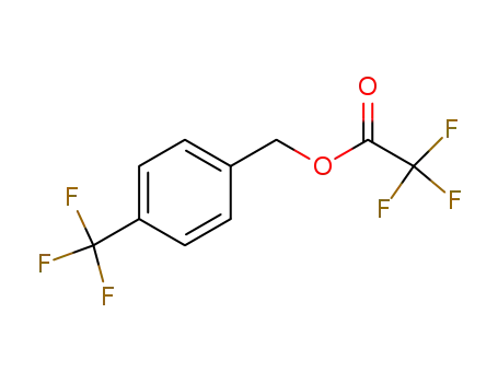 Molecular Structure of 681035-98-3 (Acetic acid, trifluoro-, [4-(trifluoromethyl)phenyl]methyl ester)