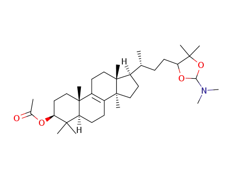 Acetic acid (3S,5R,10S,13R,14R,17R)-17-[(R)-3-(2-dimethylamino-5,5-dimethyl-[1,3]dioxolan-4-yl)-1-methyl-propyl]-4,4,10,13,14-pentamethyl-2,3,4,5,6,7,10,11,12,13,14,15,16,17-tetradecahydro-1H-cyclopenta[a]phenanthren-3-yl ester