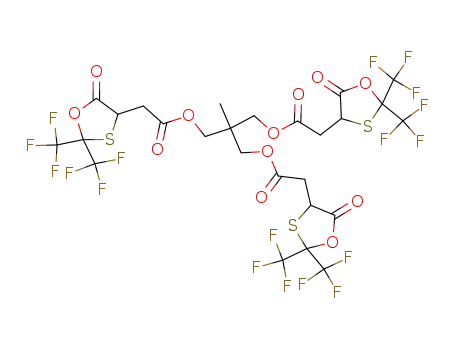 1,1,1-tris(hydroxymethyl)ethane tris{2'-[2,2-bis(trifluoromethyl)-5-oxo-1,3-oxathiolan-4-yl]acetate}