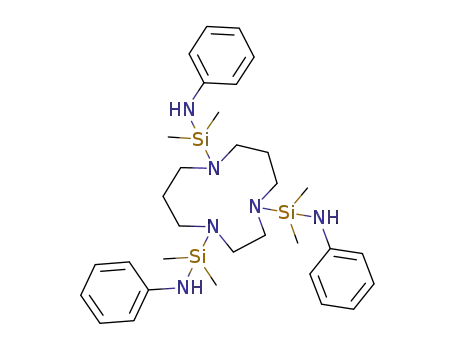 Molecular Structure of 880254-98-8 (Silanamine,
1,1',1''-(1,4,8-triazacycloundecane-1,4,8-triyl)tris[1,1-dimethyl-N-phenyl-)