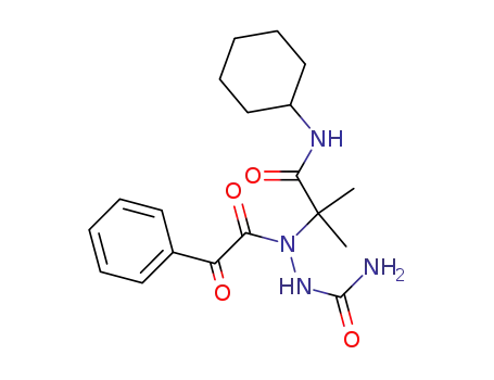 N-cyclohexyl-2-[N'-carbamoyl-N-(2-oxo-2-phenylacetyl)hydrazino]isobutyramide