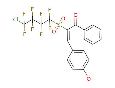 (E)-2-(4-Chloro-1,1,2,2,3,3,4,4-octafluoro-butane-1-sulfonyl)-3-(4-methoxy-phenyl)-1-phenyl-propenone