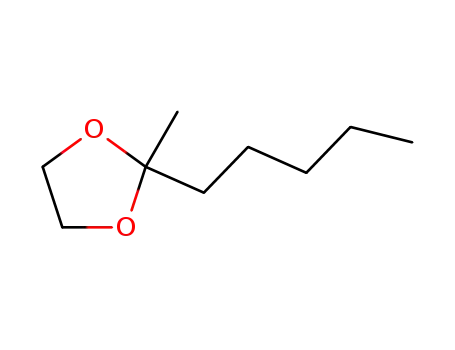 Molecular Structure of 4352-95-8 (2-methyl-2-pentyl-1,3-dioxolane)